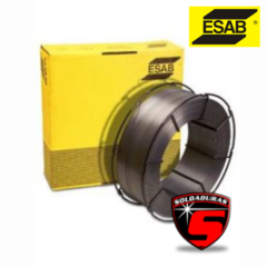 El alambre tubular Tubrod 95K2 básico Ø1.2 mm x 12.5 kg está diseñado para soldadura con alta resistencia mecánica. 