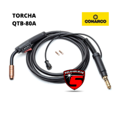 La Torcha QTB-80A para Conarco MIG 200 es una herramienta de alta calidad diseñada para soldadura MIG. Con una construcción robusta y ergonómica, proporciona una conexión segura y eficiente con el equipo de soldadura