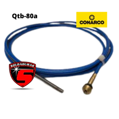 La Sirga Linner Torcha QTB-80A Conarco MIG 200 es una antorcha de alta calidad diseñada para procesos de soldadura MIG. Con una capacidad de manejo robusta, esta antorcha ofrece un rendimiento confiable y duradero