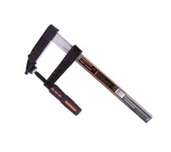 Prensa tipo F para carpintero de 120 x 500 mm con mango ergonómico.