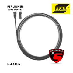 La sirga Linner PSF 250 ESAB tiene un diámetro de 0.8 mm y viene en rollo de 250 gramos.