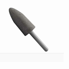 Punta montada gris modelo A11, con vástago de 6,35 mm y dimensiones de 23x51 mm.