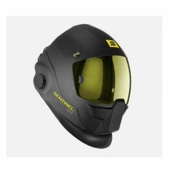 La máscara fotosensible ESAB Sentinel A-60 es un equipo de protección diseñado para soldadores. Ofrece características avanzadas como lentes automáticos que se oscurecen automáticamente al detectar el arco de soldadura, proporcionando protección contra lo