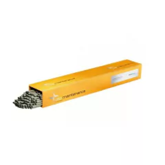 El electrodo UTP6020 E11018-M Ø tiene un diámetro de 2.5 mm y viene en una presentación de 4 kg. Es ideal para soldaduras en materiales de acero al carbono.