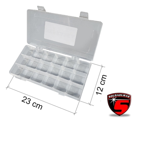 El organizador Eco Nebraska tiene un tamaño de 9 pulgadas, está fabricado en plástico resistente y es ideal para almacenar y transportar herramientas o accesorios de manera ordenada.