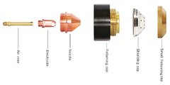 La tobera de plasma Ø1.2mm YK-100 es un componente de alta precisión, diseñada para optimizar el rendimiento en equipos de corte por plasma