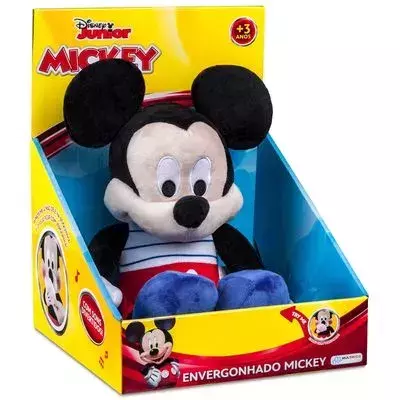 Pelúcia Disney Mickey Kiss Kiss com Mecanismo Multikids