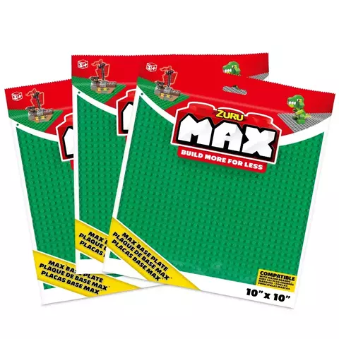 Kit Com 3 Bases De Construção Max, Candide, 25x25cm Verde - comprar online