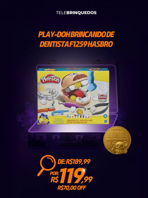 PLAY-DOH BRINCANDO DE DENTISTA