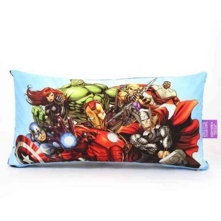 Almofada Fibra 20x40cm Avengers Azul