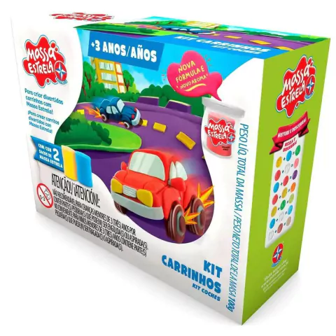 Massa Estrela Kit Carrinhos