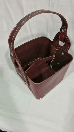 Canasta Matera 100% Cuero - tienda online