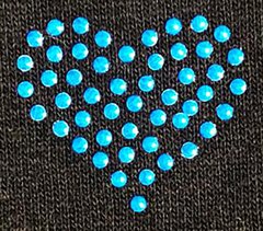 11009 Corazon Tachas - Hook Bordados