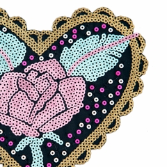 280 Corazon volados - Hook Bordados
