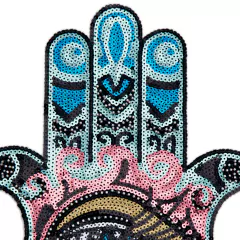 Imagen de 3006 Mano Hamsa con canutillos