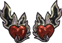 809 Charretera Corazon con fuego el par - comprar online