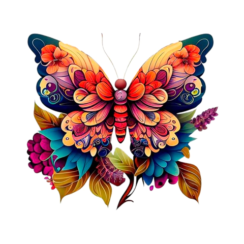 6004 A Transfer Estampa Mariposa - comprar online