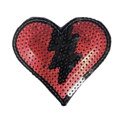 201 Corazon Rayo 12cm - Hook Bordados