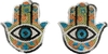 Hamsa charretera el par