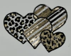 186 Corazones print y rayas