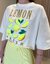 T-shirt cropped lemon