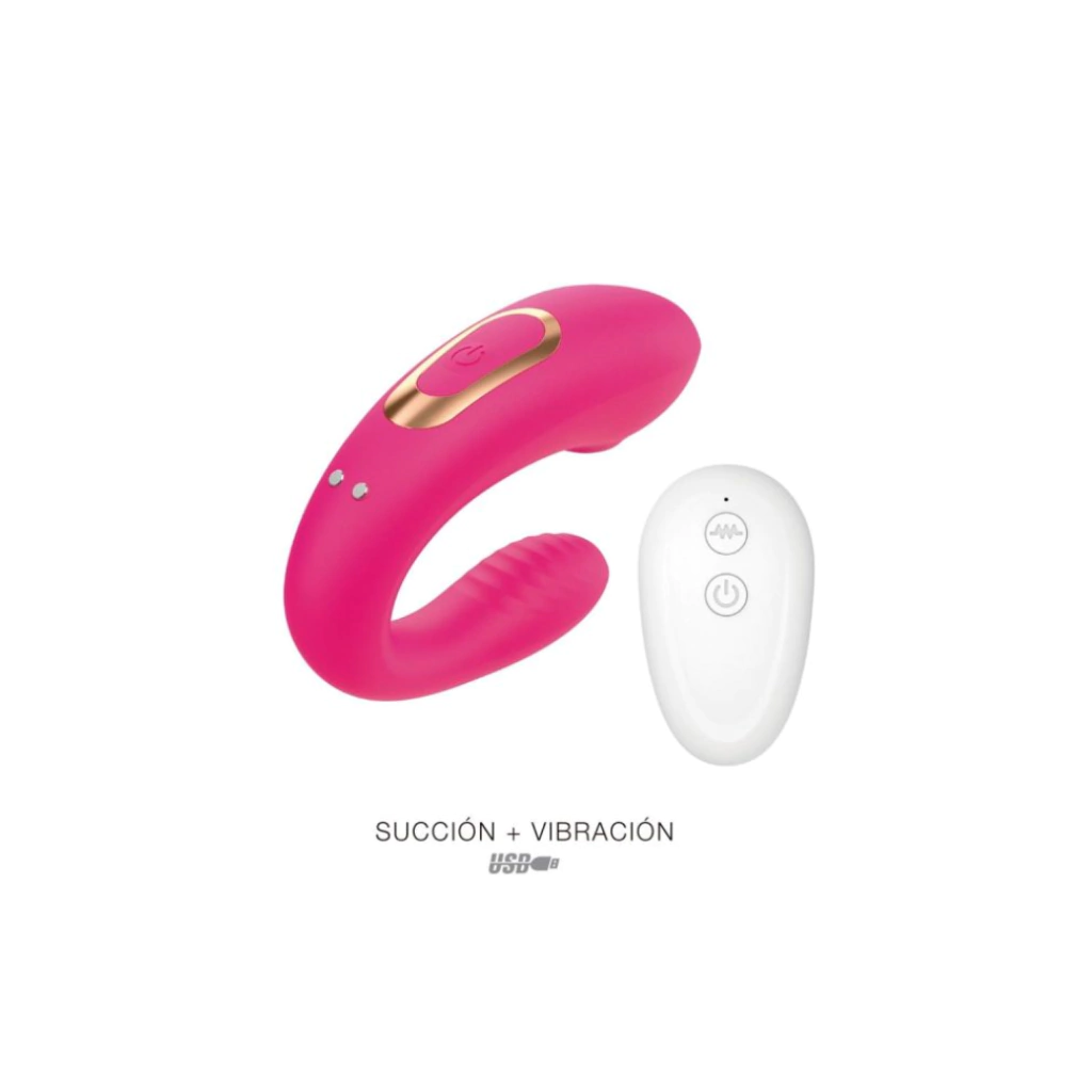 Vibrador y Succionador Recargable Ana 5 con Control Remoto