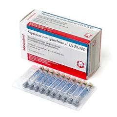 Anestesia Septanest con epinefrina 1/100.000 x 50