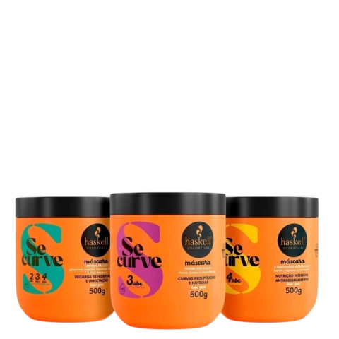 Cronograma Haskell 500g para Cabelos Cacheados e Crespos - comprar online