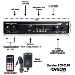 Kit Som Ambiente Amplificador Bt Fm + 6 Arandelas Gesso Teto na internet