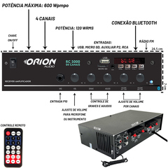 Amplificador Som Residencial Comercial 300w Rms 2 Canais RC5000 Bluetooth na internet