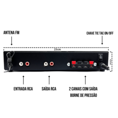 Kit Som Ambiente 1002 Bt Control+ 2 Caixas Parede Branca 55w - Orion eShop | Informatica, Automotivo, Microfones