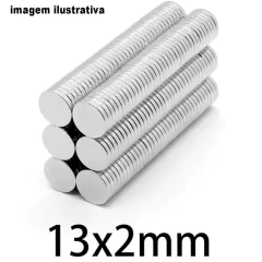 100 PÇ IMA NEODIMIO 13X2MM (1,3 CM X 0,2CM)