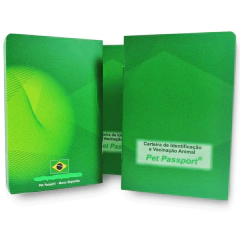 5 x Identificação Carteira Vacinação Pet Passport Cão Gato