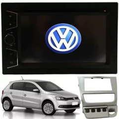 Central Multimidia Saveiro G6 Blueto Dvd Espelhamento Cinza