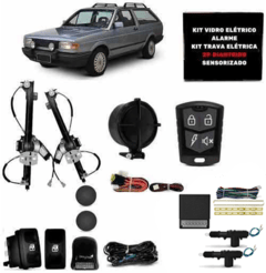 Kit Vidro Eletrico Saveiro Quadrada  Trava Eletrica + Alarme - comprar online