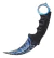 Faca Karambit Csgo Hawk Combate Tático Camping Curvada Cores - comprar online