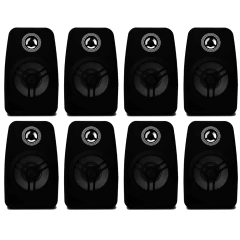 8 Caixa De Som Ambiente Tsr Orion Preta 4 Polegadas 55w 8 Oh