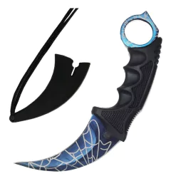 Faca Karambit Csgo Hawk Combate Tático Camping Curvada Cores