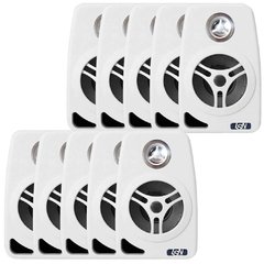 5 PARES CAIXA DE PAREDE LESON 70W 8OHMS BRANCA /2LS070CXB