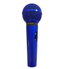 Microfone Sm58 P4 Lc Azul Cardióide Unidirecional Leson (Sem cabo)