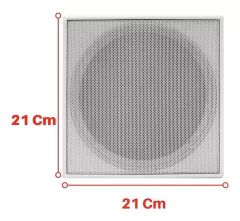 Imagem do Receiver Pro Home 120 Rms 4 Caixa Gesso Quadradas Brancas