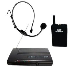 Microfone Headset Sem Fio De Cabeça Ls901 Hd750 Leson