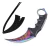 Faca Karambit Csgo Hawk Combate Tático Camping Curvada Cores na internet