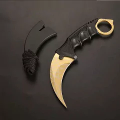 Faca Karambit Csgo Hawk Combate Tático Camping Curvada Cores
