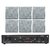 KIT RECEIVER LSN 1002 SLIM BT + 6 ARAND COAXIAL QUADR BRANCA