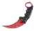 Faca Karambit Csgo Hawk Combate Tático Camping Curvada Cores - comprar online