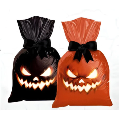 sacola plastica halloween