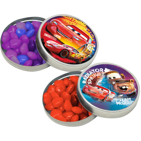 ADESIVO REDONDO DISNEY CARROS 30 un.