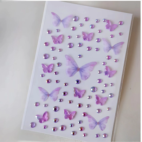 ADESIVO BORBOLETA DECORATIVO ROSTO