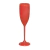 TAÇA CHAMPANHE VERMELHA SÓLIDA